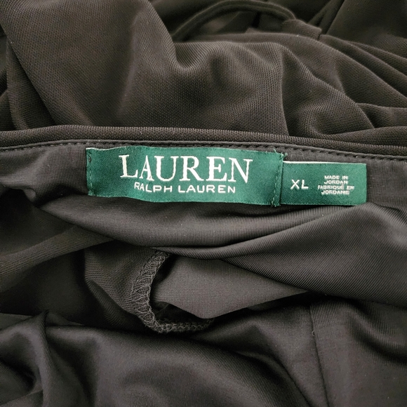 NWT Lauren Ralph Lauren Black Crochet Halter Pull On Jumpsuit - Picture 4 of 9